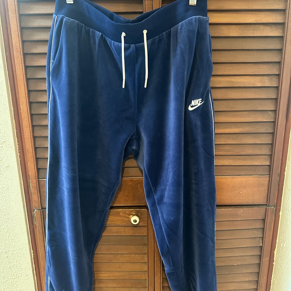 Nike Navy sweat pants with White Accents